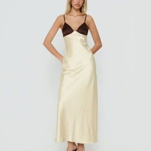 V Neck Maxi Dress