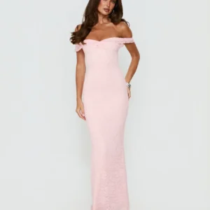 Strapless Maxi Dress Pink